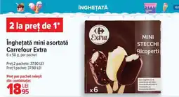Carrefour Înghețată mini asortată Carrefour Extra Ofertă