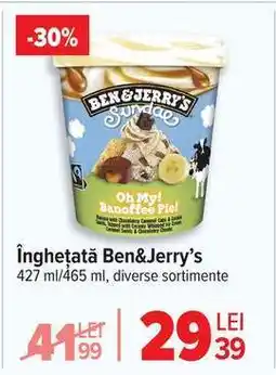 Carrefour Înghețată Ben & Jerry's Ofertă