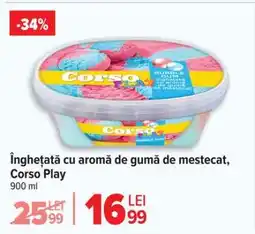 Carrefour Înghețată cu aromă de gumă de mestecat, Corso Play Ofertă