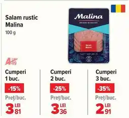 Carrefour Salam rustic Malina Ofertă