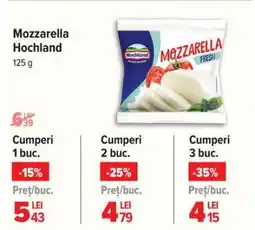 Carrefour Mozzarella Hochland 125 g Ofertă