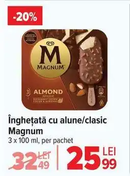 Carrefour Înghețată cu alune/clasic Magnum Ofertă