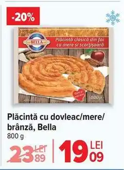 Carrefour Plăcintă cu dovleac/mere/brânză, Bella Ofertă