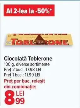 Carrefour Ciocolată Toblerone Ofertă