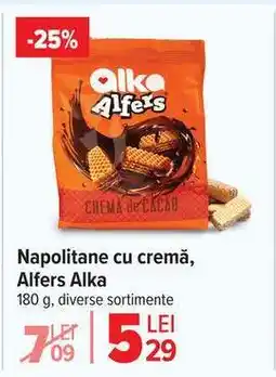 Carrefour Napolitane cu cremă, Alfers Alka Ofertă