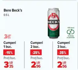Carrefour Bere Beck's Ofertă