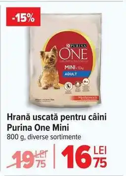 Carrefour Hrană uscată pentru câini Purina One Mini Ofertă
