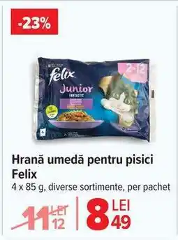 Carrefour Hrană umedă pentru pisici Felix Ofertă