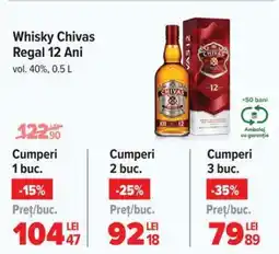 Carrefour Whisky Chivas Regal 12 ani Ofertă