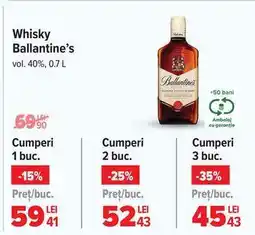 Carrefour Whisky Ballantine's Ofertă