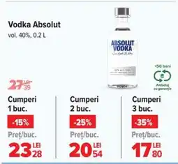 Carrefour Vodka Absolut Ofertă