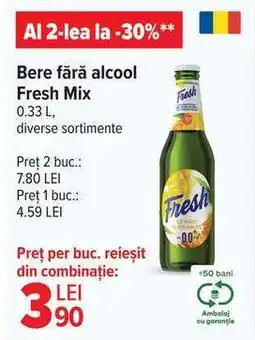 Carrefour Bere fără alcool Fresh Mix Ofertă