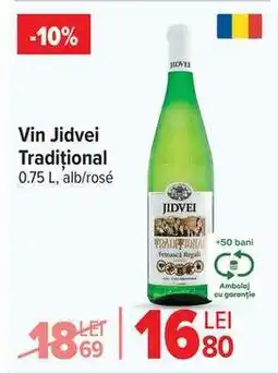 Carrefour Vin Jidvei Traditional Ofertă