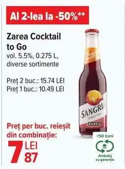 Carrefour ZAREA Cocktail to go Ofertă