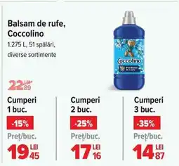 Carrefour Balsam de rufe Coccolino Ofertă