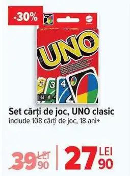 Carrefour Set cărți de joc, UNO clasic Ofertă