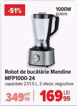 Carrefour Robot de bucătărie Mandine MFP1000-24 Ofertă