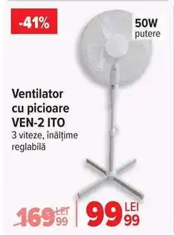 Carrefour Ventilator cu picioare VEN-2 ITO Ofertă