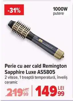 Carrefour Perie cu aer cald Remington Sapphire Luxe AS5805 Ofertă
