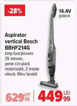 Carrefour Aspirator vertical Bosch BBHF214G Ofertă