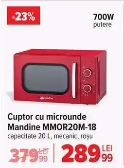 Carrefour Cuptor cu microunde Mandine MMOR20M-18 Ofertă