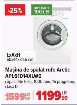 Carrefour Mașină de spălat rufe Arctic APL61014XLW0 Ofertă