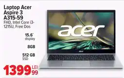 Carrefour Laptop Acer Aspire 3 A315-59 Ofertă