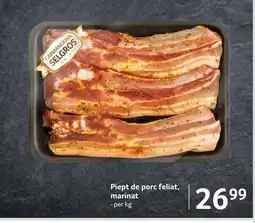 Selgros Piept de porc feliat, marinat Ofertă