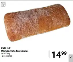 Selgros PATILINE Demibagheta fermierului Ofertă