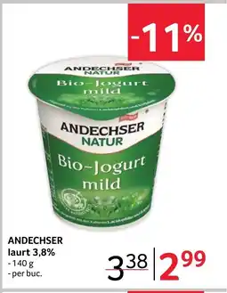 Selgros ANDECHSER laurt 3,8% Ofertă
