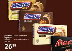 Selgros SNICKERS / MARS / BOUNTY Înghețată Ofertă