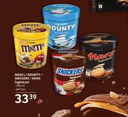 Selgros M&M'S/ BOUNTY/ SNICKERS / MARS Inghetata Ofertă