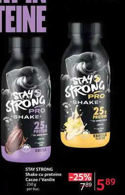 Selgros STAY STRONG Shake cu proteine Cacao/Vanilie Ofertă