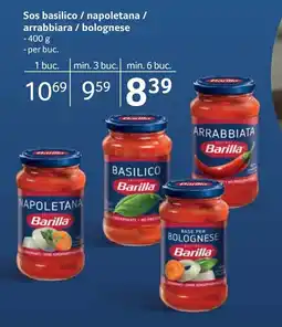 Selgros BARILLA Sos basilico / napoletana / arrabbiara / bolognese Ofertă