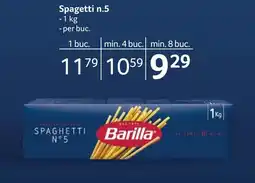 Selgros BARILLA Spagetti n.5 Ofertă