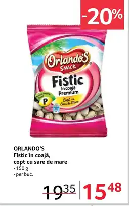 Selgros ORLANDO'S Fistic în coajă, copt cu sare de mare Ofertă