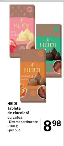 Selgros HEIDI Tabletǎ de ciocolată cu cafea Ofertă
