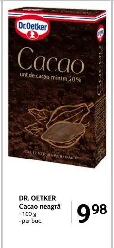 Selgros DR. OETKER Cacao neagră Ofertă