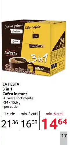 Selgros LA FESTA 3 in 1 Cafea instant Ofertă