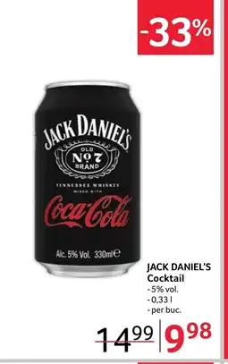 Selgros JACK DANIEL'S Cocktail Ofertă