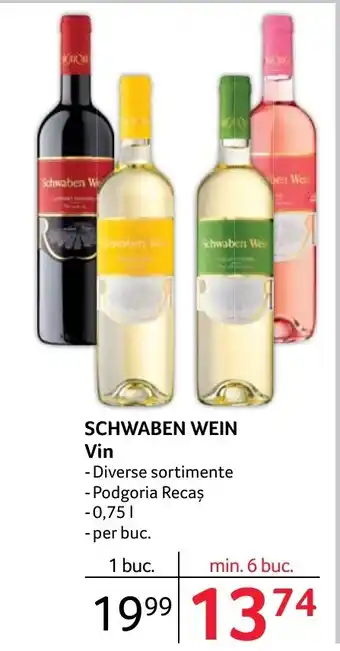 Selgros SCHWABEN WEIN Vin Ofertă