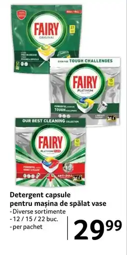 Selgros FAIRY Detergent capsule pentru maşina de spălat vase Ofertă