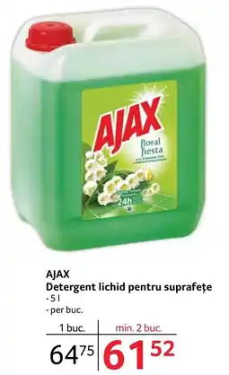 Selgros AJAX Detergent lichid pentru suprafețe Ofertă