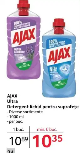 Selgros AJAX Ultra Detergent lichid pentru suprafețe Ofertă