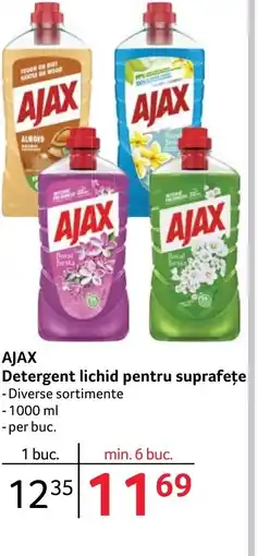 Selgros AJAX Detergent lichid pentru suprafețe Ofertă