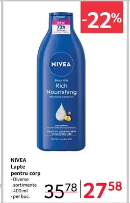 Selgros NIVEA Lapte pentru corp Ofertă