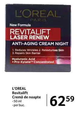 Selgros L'OREAL Revitalift Cremă de noapte Ofertă