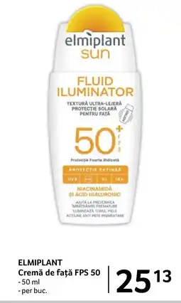 Selgros ELMIPLANT Cremă de faţă FPS 50 Ofertă