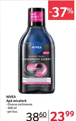 Selgros NIVEA Apă micelarǎ Ofertă