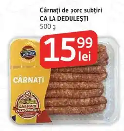 Supeco Cârnaţi de porc subţiri CA LA DEDULEȘTI Ofertă